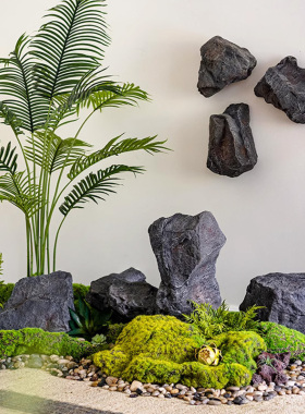 pu仿真石头造景摆件泡沫假石头贴墙户外庭院景观石室内软装假山