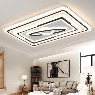 客厅主灯现代简约大气客厅灯广东中山吸顶灯饰全屋灯具套餐组合