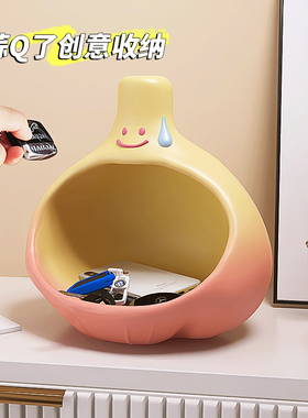 入户玄关收纳大蒜客厅餐边柜进门口钥匙门禁卡置物可创意摆设