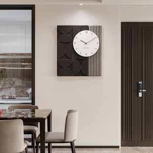 0现代简约客厅挂钟家用艺术餐厅装饰钟表网红时钟创意挂表