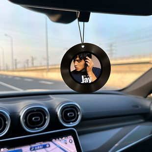 JY周杰伦专辑封面车载香片挂件汽车香薰持久淡香除异味车内饰品