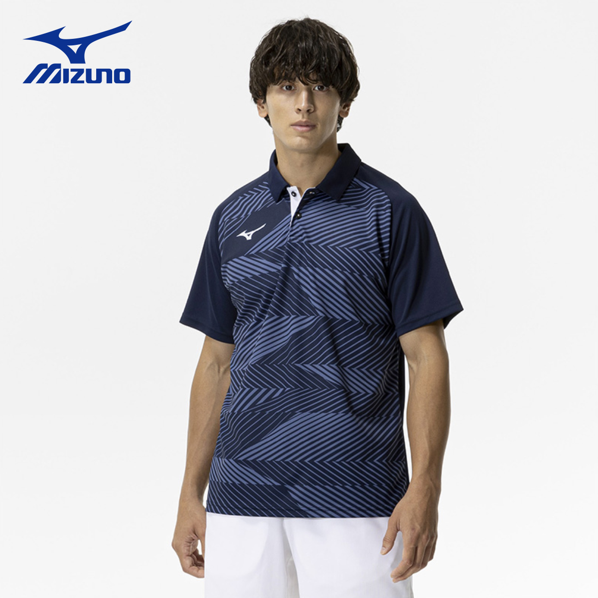 美津浓短袖polo衫男子网球运动商务休闲上衣