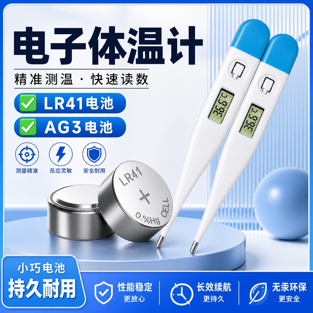 LR41/AG3纽扣电池体温计玩具