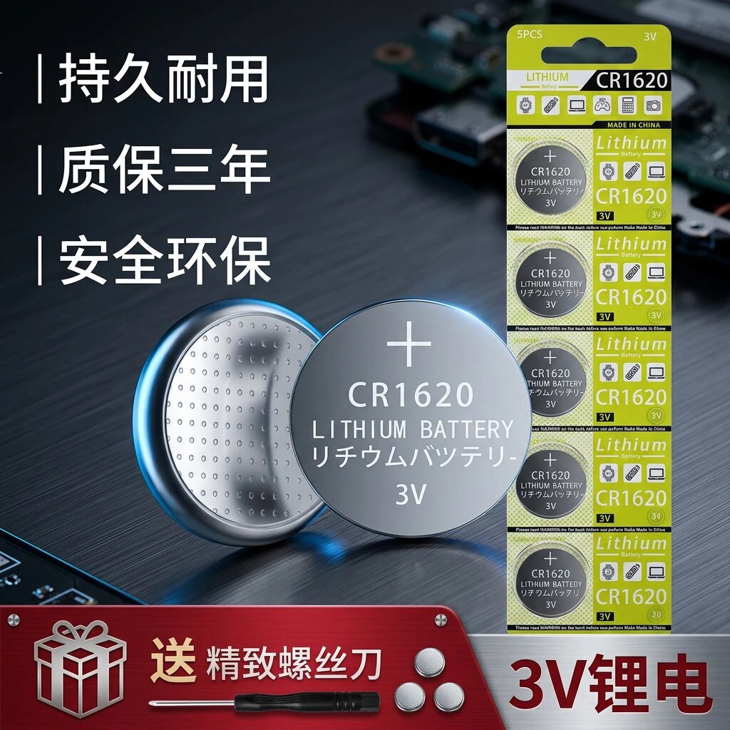 CR16203V纽扣电池钥匙自拍杆