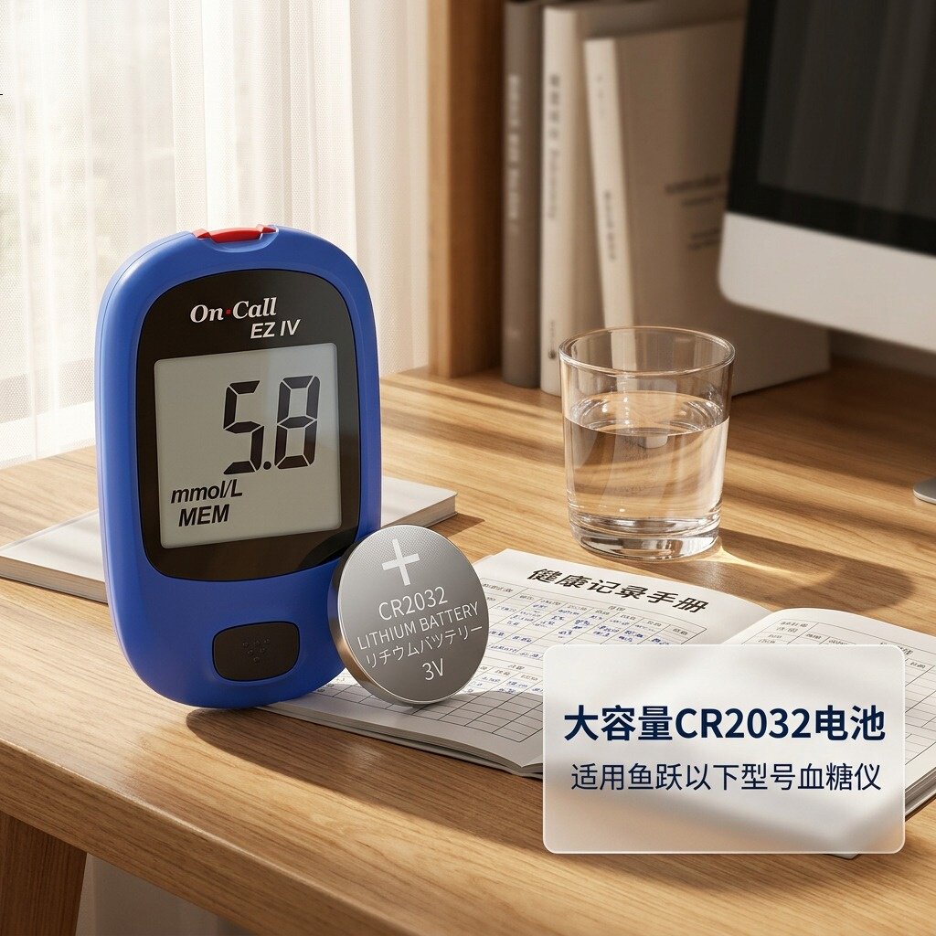 鱼跃血糖仪专用CR2032纽扣电池
