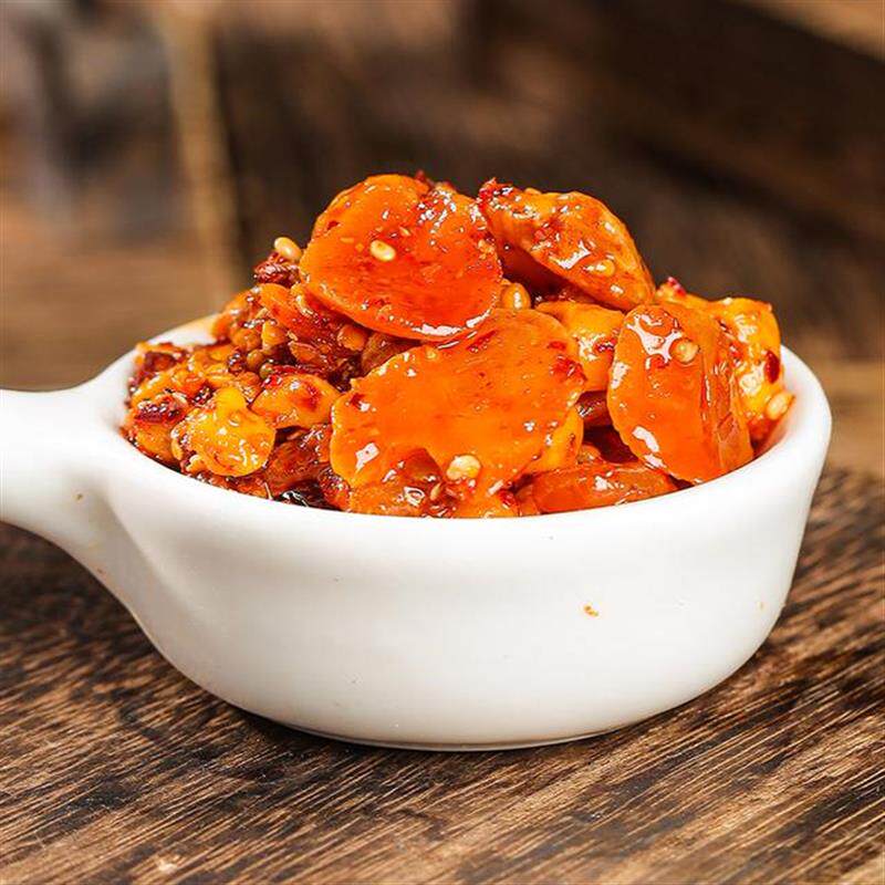 。蚕豆多多网红辣椒酱拌饭