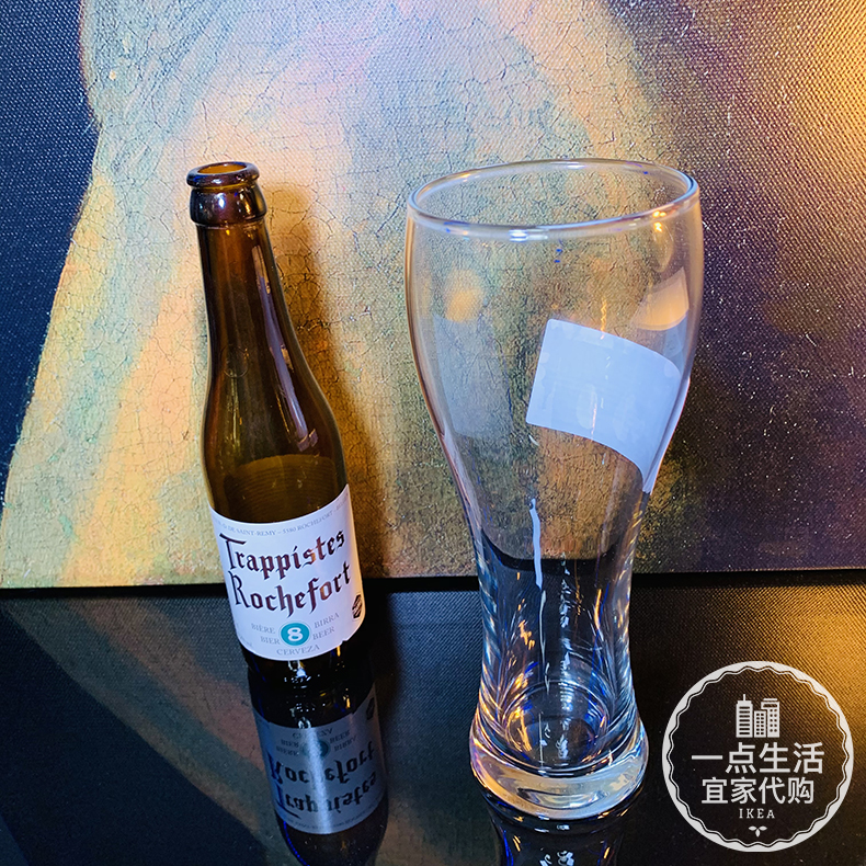 宜家昂凡德小麦杯啤酒杯无铅玻璃个性扎啤精酿纯色630毫升商用杯-封面