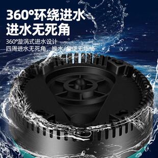 凌霄QH鱼缸鱼池220V水泵小型多功能底吸鱼便过滤潜水泵循环抽水泵