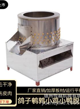 刚出壳小鸡小鸭脱毛机商用打毛机鹌鹑鸽子褪毛机小型毛蛋去壳机