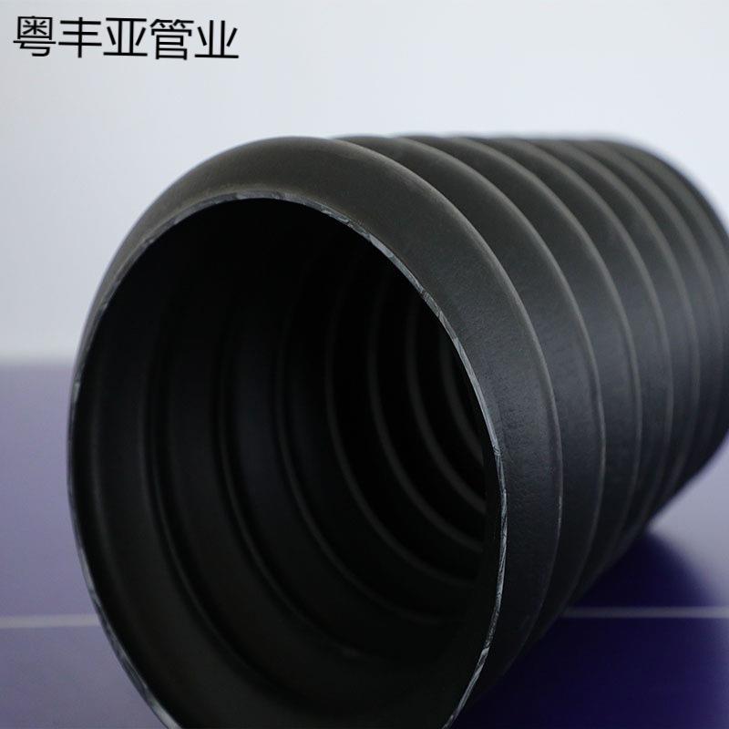 黑色pe碳素波纹管25地埋穿线管路灯预埋管3240506580单壁螺管新品