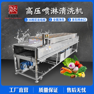 苹果百香果水蜜桃柠檬土豆 多功能清洗机 高压喷淋毛刷式 清洗机