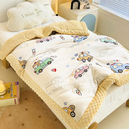 婴儿豆豆被秋冬加厚宝宝午睡棉被