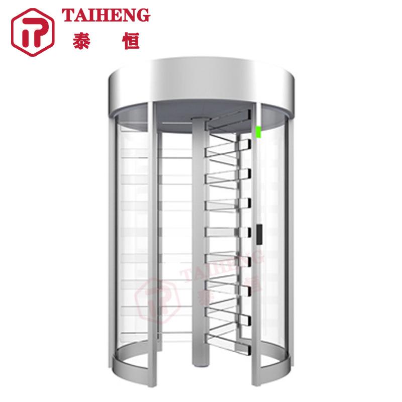 转闸人行通道闸钢化玻璃旋转门实名制闸机考勤门禁防尾随全高转闸