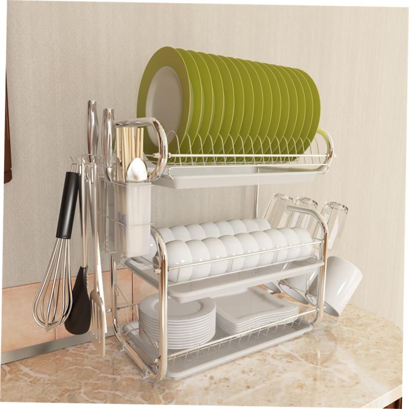 dish drying rack storage kitchen cup holder organizer洗碗架