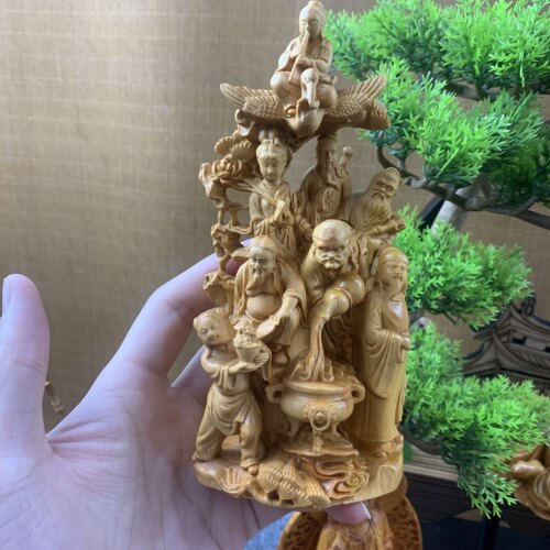 工艺品太行山崖柏精雕