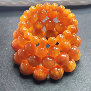 血龙木手串单圈琥珀木北沉香松树明子满油全透松香手串男士女精品