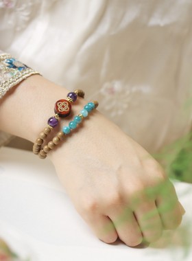 合香珠桂花香DIY手串 手工制作 香珠串 韵浓郁降真香芽庄沉香念珠