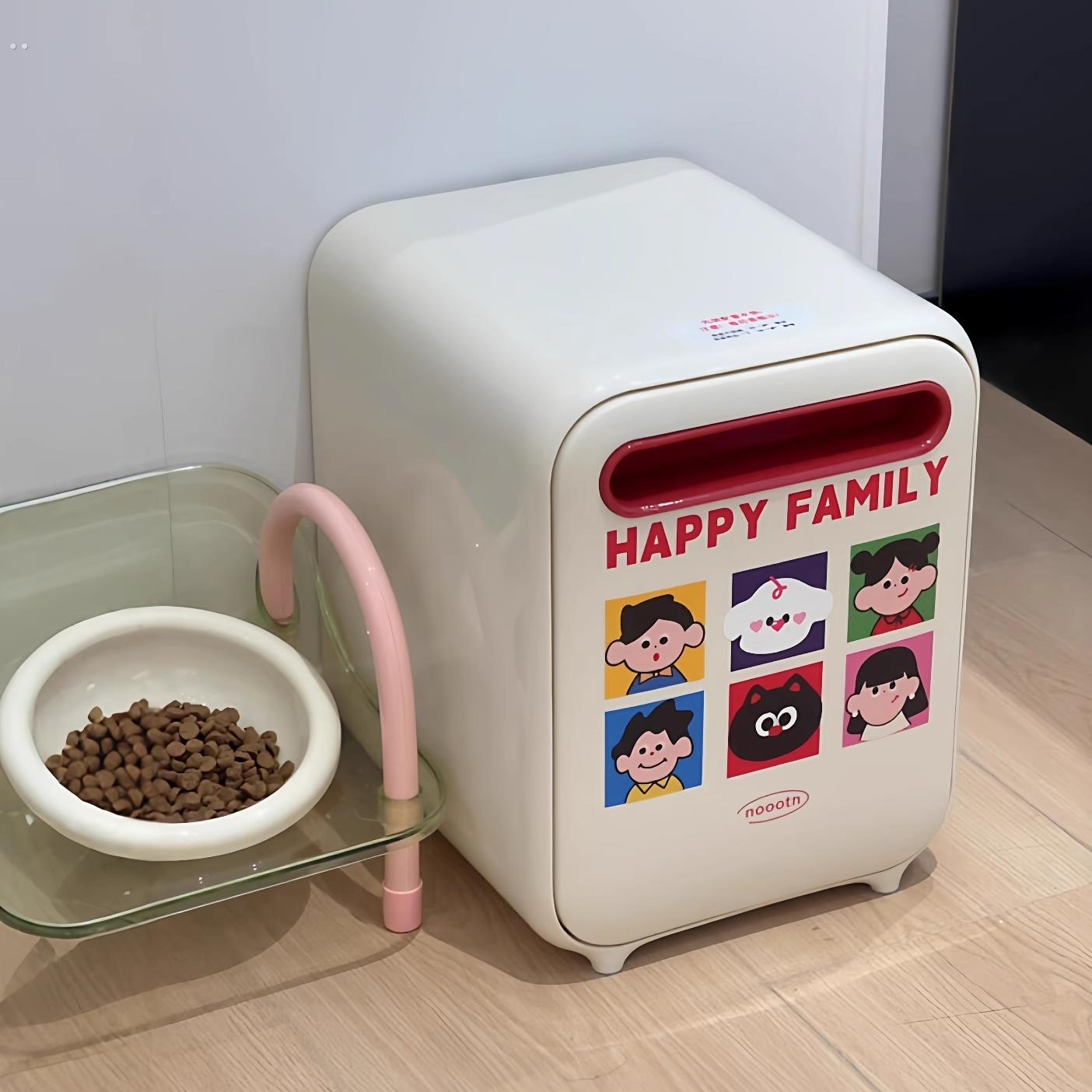 猫粮储存桶密封防潮10斤带勺子狗粮桶猫咪宠物粮存储收纳盒大容量