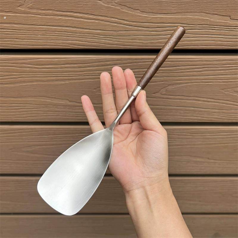 【轻奢胡桃木】304不锈钢锅铲料理铲米饭铲分餐勺公用勺炒菜搅拌,厨房/烹饪用具,锅铲,淘宝优惠券,粉丝福利购,淘宝优惠卷