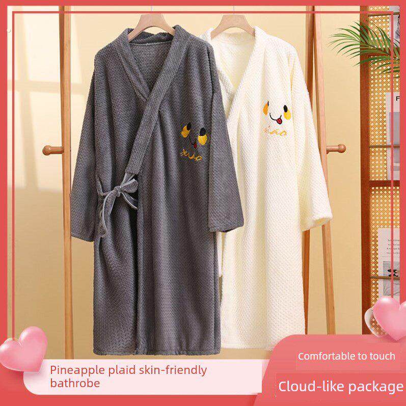 男士浴巾可穿可裹男款专用纯棉洗澡吸水女情侣浴袍2024新全棉学生