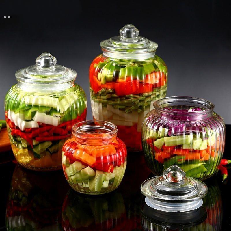 泡菜坛子家用玻璃瓶密封罐腌制储物罐食品级储存咸菜瓶子腌菜罐子
