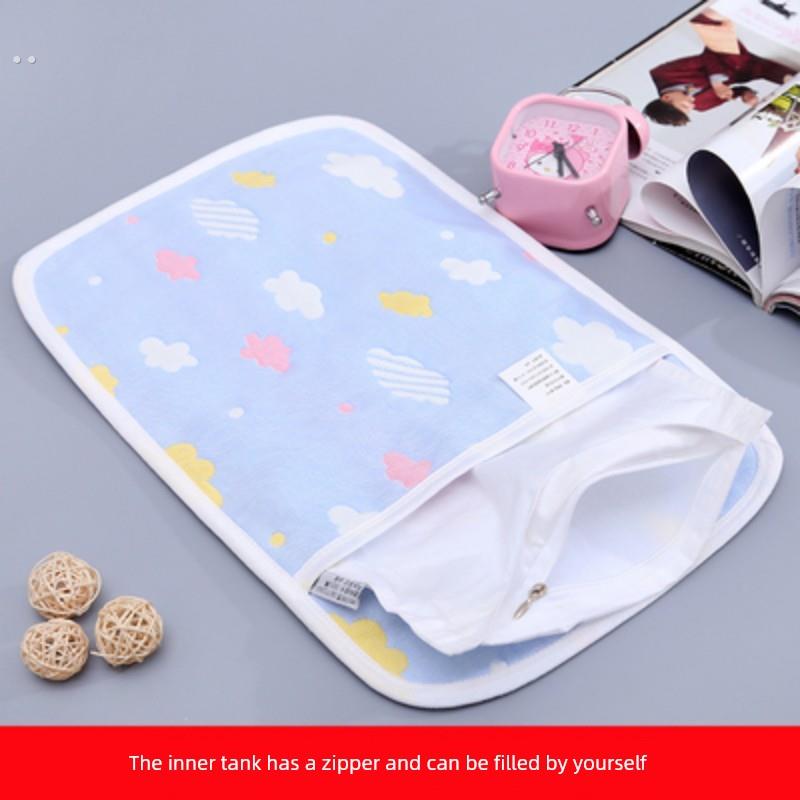 婴儿米袋子枕头套0-岁少儿枕套纱布透气-6岁幼儿园宝宝A类