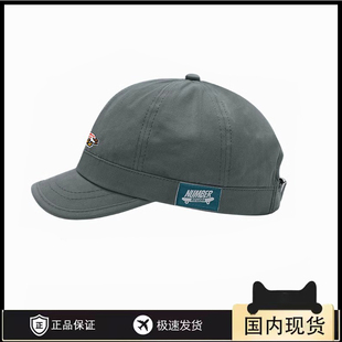 HUMAN WEEH短檐防晒遮阳鸭舌帽贴标复古男女棒球帽美式软顶小檐帽