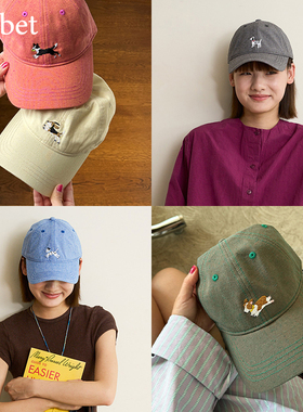 sorbet x Fengdu《找玩具的小狗》刺绣牛仔软顶棒球鸭舌帽子运动