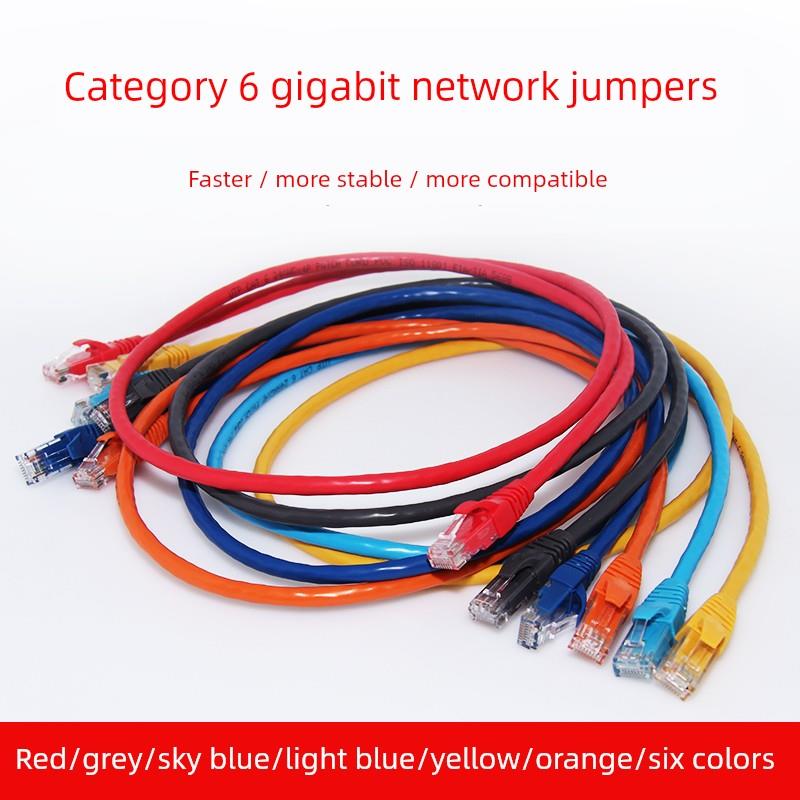 短网线1m成品跳线Cat6网线2m路由器网线6类千兆网线计算机15m