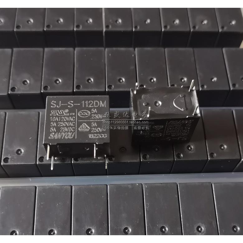 全新原装三友现货继电器 SJ-S-112DM 5A 4脚 12VDC 一组常开