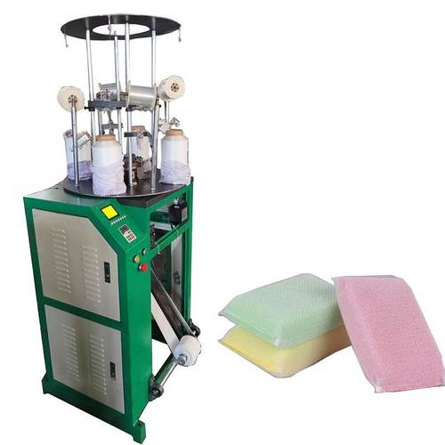 塑料丝海绵擦机厨房洗碗布设备金葱布编织机塑料丝金葱布设备