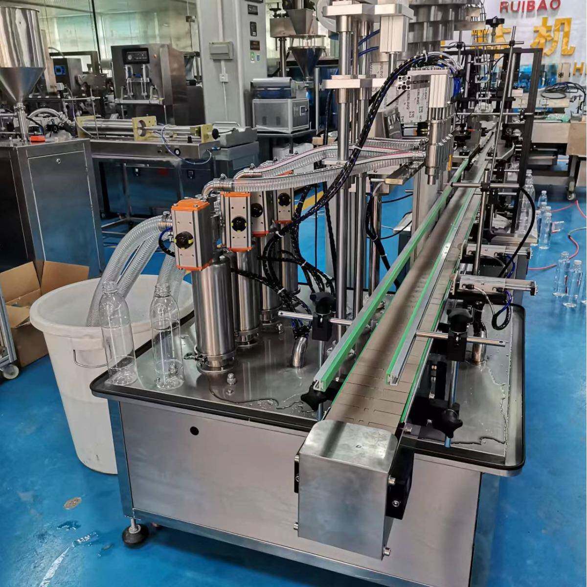 全自动酸奶果汁灌装机 6头自吸式洗衣液灌装机 蜂蜜酱汁灌装设备