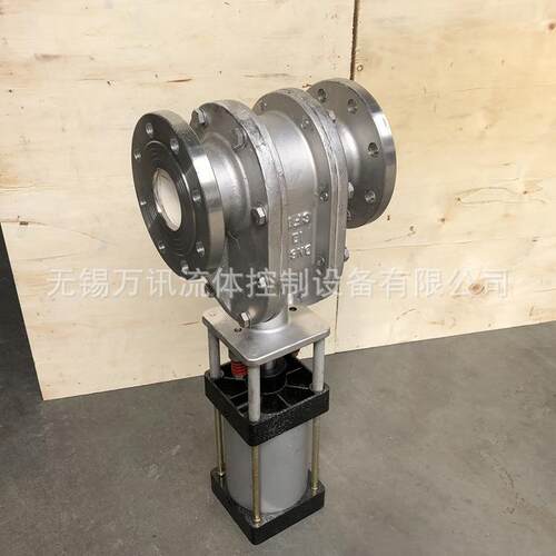 Z64TC不锈钢陶瓷双闸动板阀耐磨出料阀干灰粉无锡万讯尘进料阀4密