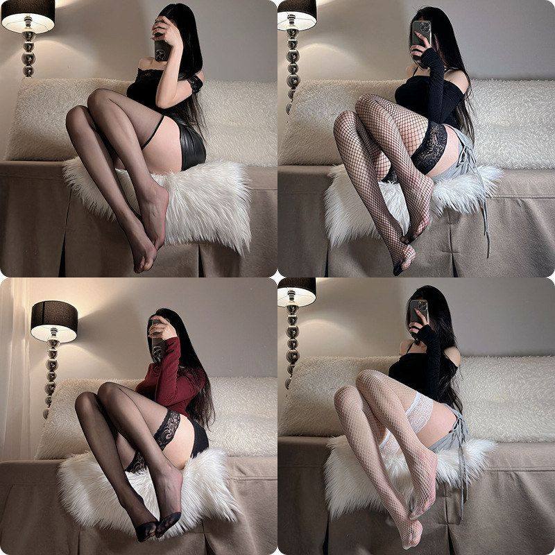 长筒丝袜性感黑丝夏季薄款大腿蕾丝黑色半截过膝袜纯欲白丝高筒Sy,女士内衣/男士内衣/家居服,连裤袜/打底袜,淘宝优惠券,粉丝福利购,淘宝优惠卷