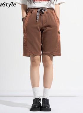 APSL ALPHASTYLE潮牌夏季时尚设计师款休闲宽松纯色百搭直筒短裤