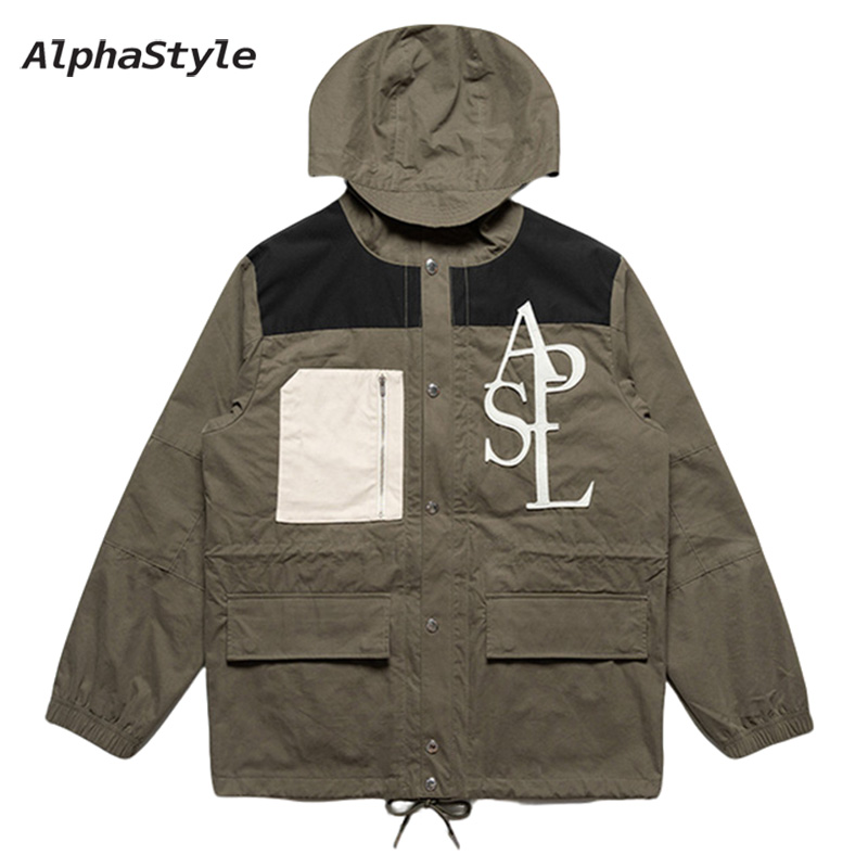 AlphaStyle美式时尚夹棉夹克