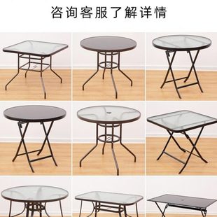 餐桌家用吃饭网红夜市摆摊不占地方旧货市场宿舍简易圆方桌折叠桌