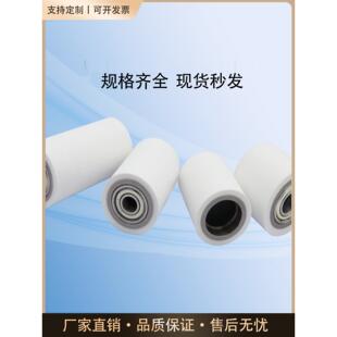 现场硅橡胶滚轮，无动力涂胶滚轮，双轴承滚轮，耐磨，耐高温，防