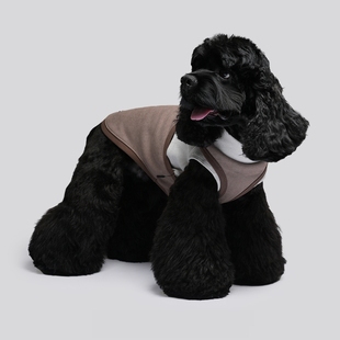 狗狗秋冬外出卫衣可爱休闲背心 PET｜假两件高弹针织无袖 PLUG