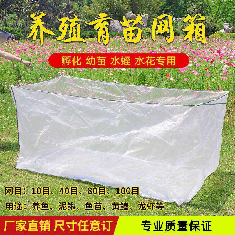 80目养殖网箱黄鳝泥鳅水蛭催产孵卵用专用网箱育苗用网箱
