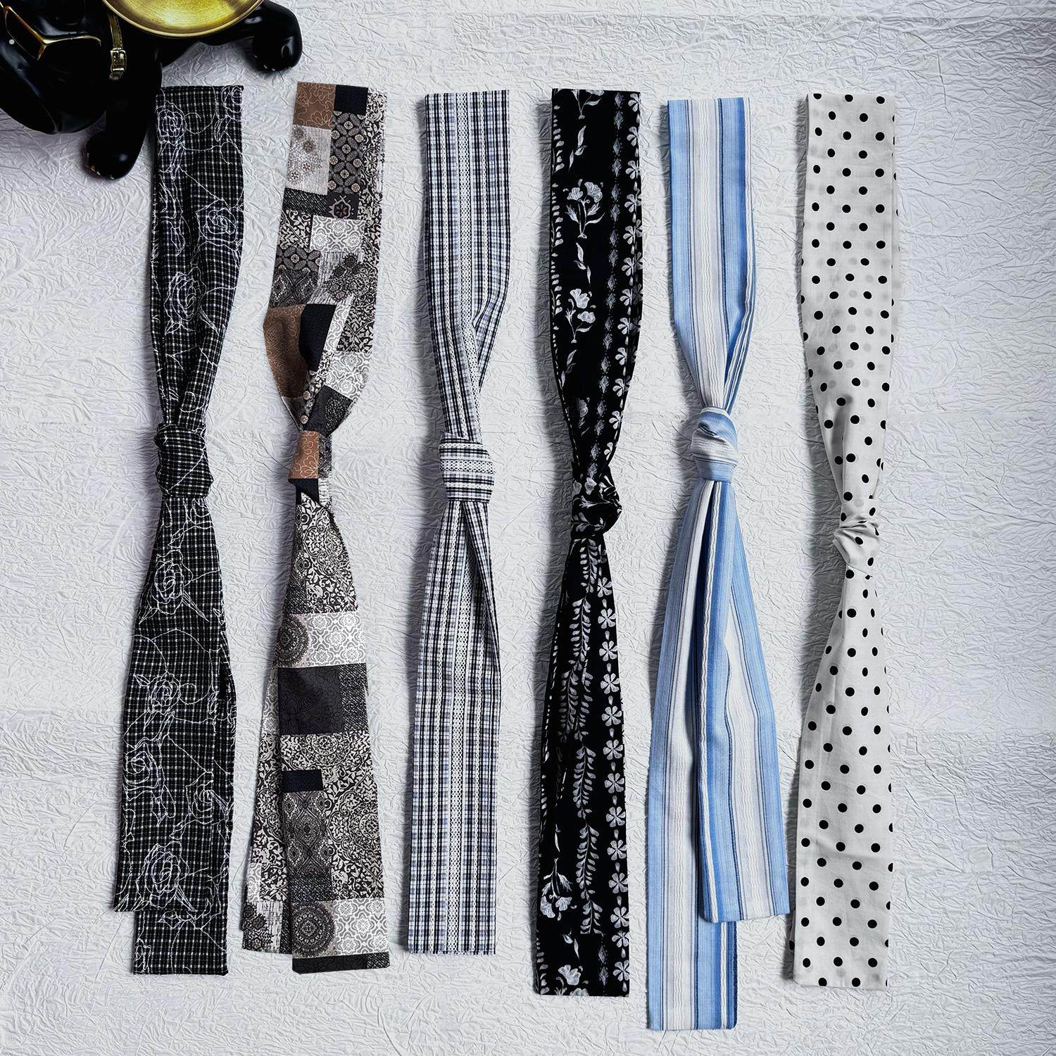 波点ins丝巾春秋薄款2025韩版新款棉质围巾长条百搭领巾男女腰带