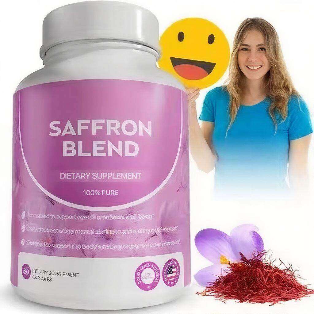 .现货TK跨境爆品藏红花补充剂Saffron Supplement素食胶囊
