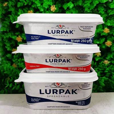 丹麦银宝涂抹面包黄牛油含盐牛油LURPAK Slightly Salted Butter