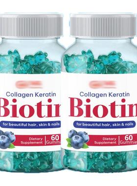 1Hair Growth Max Strength Biotin Vegan Hair Gummies强效