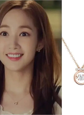 金秘书同款跳动的心项链2025年新款轻奢小众设计高级感in锁骨链