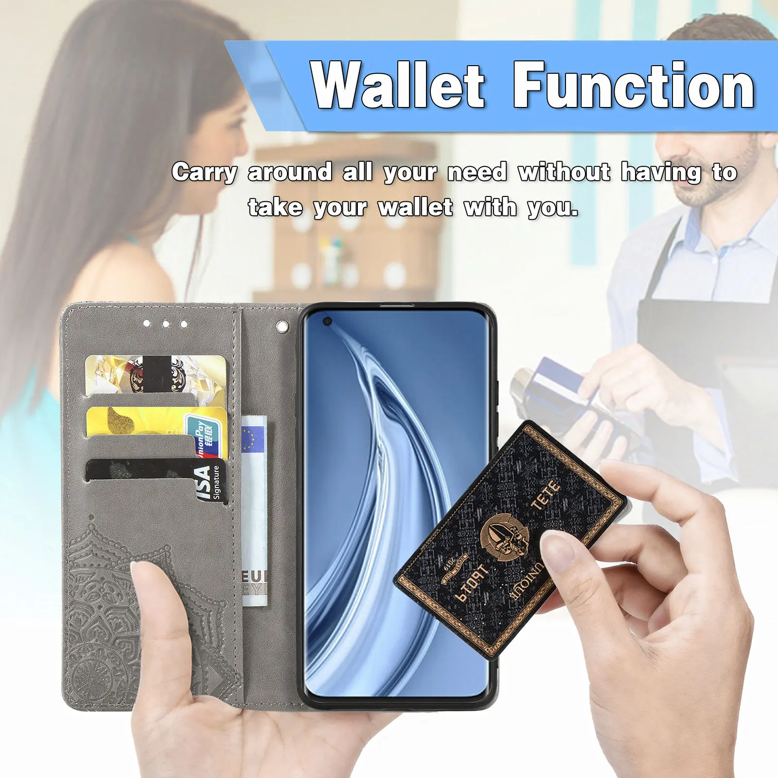 适用红米Note14Pro 5G翻盖壳插卡Redmi 14C/14手机皮套