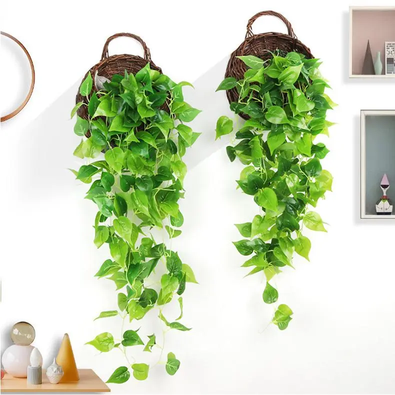 仿真植物藤条叶子壁挂室内家居墙壁美化装饰假藤蔓仿真爬山虎绿萝