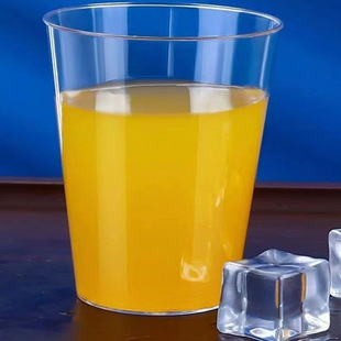 硬质塑料航空杯加厚一次性杯子透明家用水杯太空杯茶杯酒杯食品级