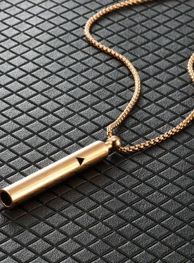 新款镂空呼吸口哨瑜伽冥想项链正念缓解焦虑调节减压