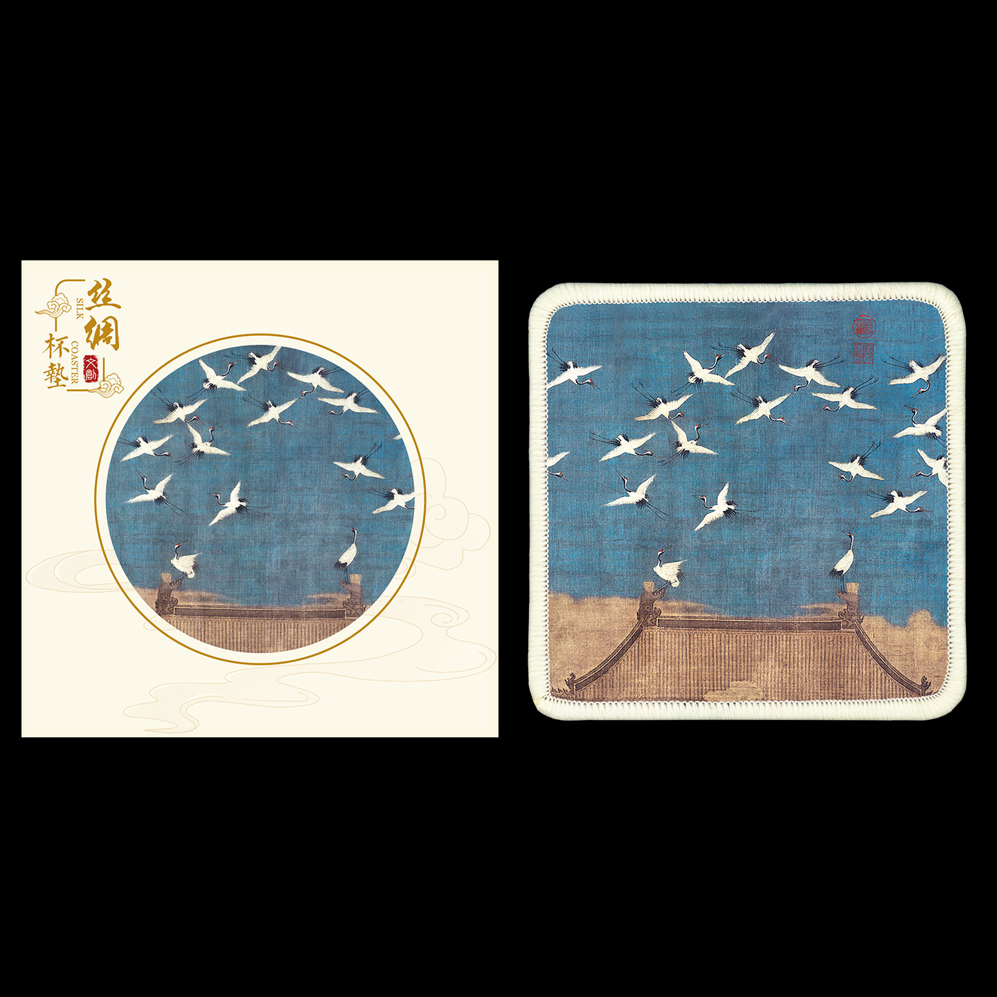 熊猫文创丝绸杯垫送老外国人的中国风特色小礼物伴手礼非遗工艺品,特色手工艺,刺绣,淘宝优惠券,粉丝福利购,淘宝优惠卷